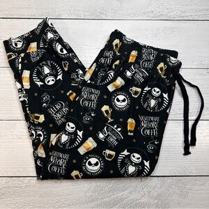Black Nightmare Before Coffee Capri Joggers